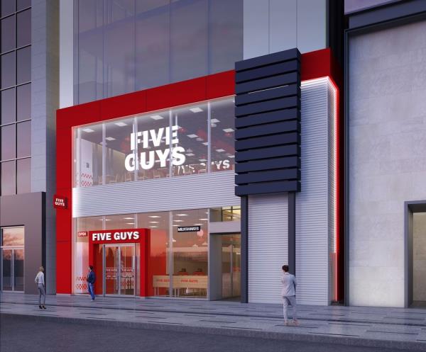 第一家Five Guys汉堡店将在首尔江南区开业