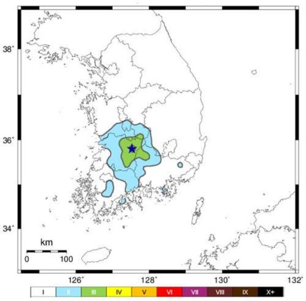 气象厅:全北发生3.5级地震