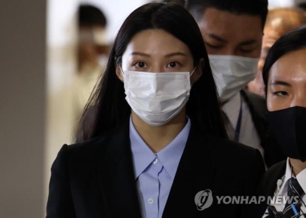 This March 16, 2023, file photo shows Cho Min, daughter of former Justice Minister Cho Kuk. (Yonhap) 