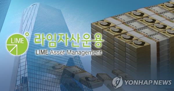 This illustrated image depicts the financial fraud scandal involving Lime Asset Management. (Yonhap)