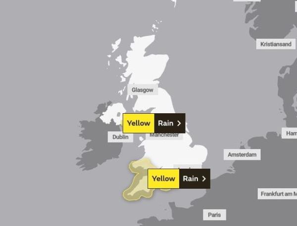 英国气象局发布了新的天气预警，数百万英国人本周末面临“洪水风险”