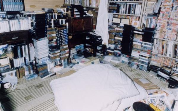 Miyazaki's bedroom was full of sick material