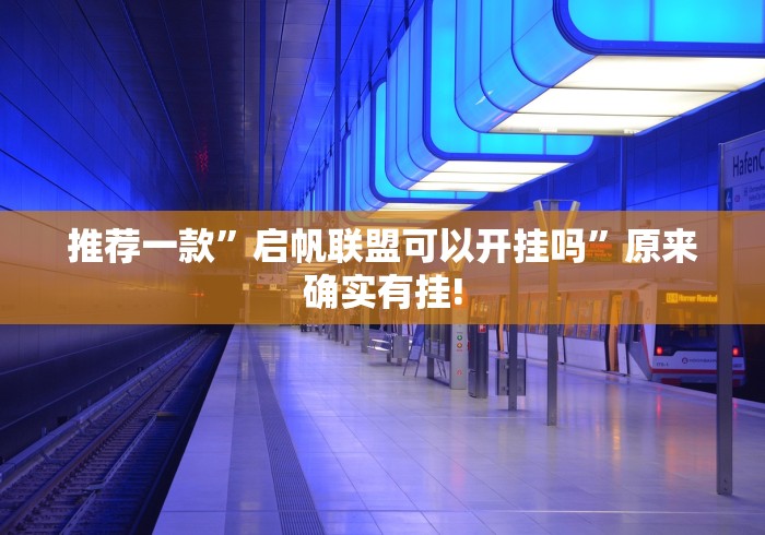 推荐一款”启帆联盟可以开挂吗”原来确实有挂!