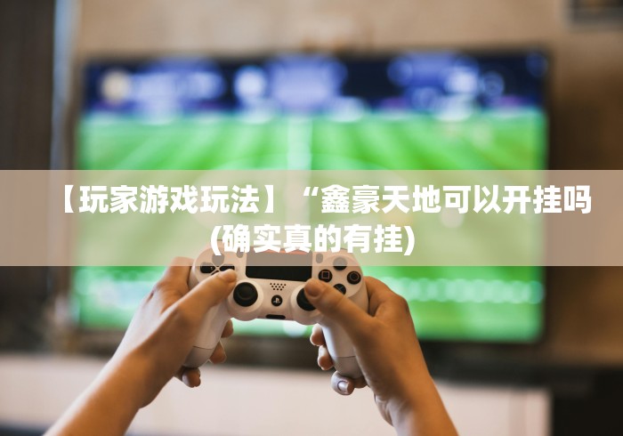 【玩家游戏玩法】“鑫豪天地可以开挂吗(确实真的有挂)