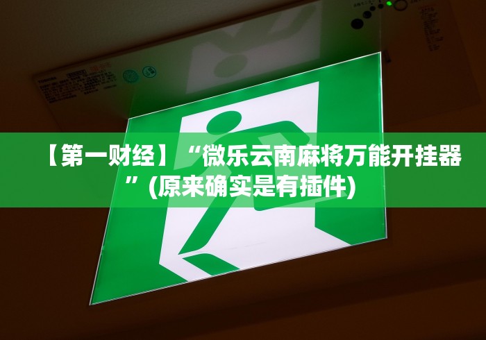 【第一财经】“微乐云南麻将万能开挂器”(原来确实是有插件) 