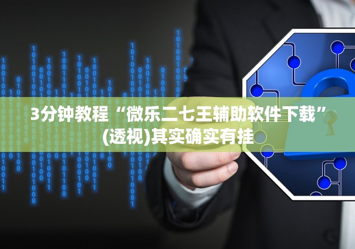 3分钟教程“微乐二七王辅助软件下载”(透视)其实确实有挂