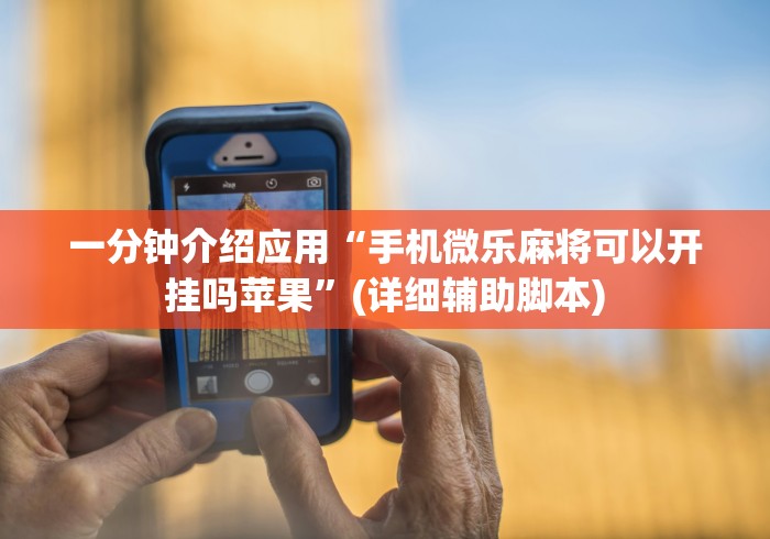 一分钟介绍应用“手机微乐麻将可以开挂吗苹果”(详细辅助脚本) 一分钟介绍应用“手机微乐麻将可以开挂吗苹果”(详细辅助脚本)