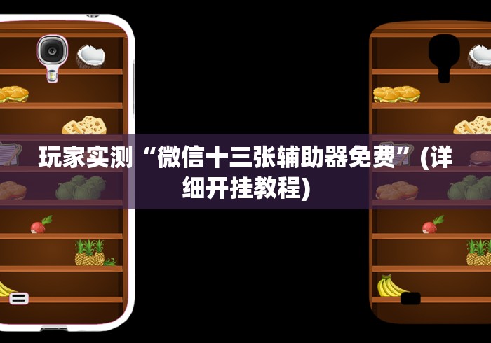 玩家实测“微信十三张辅助器免费”(详细开挂教程)