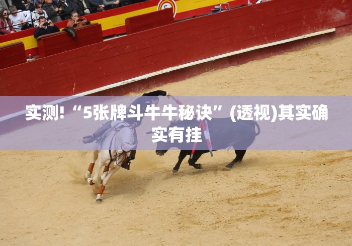 实测!“5张牌斗牛牛秘诀”(透视)其实确实有挂