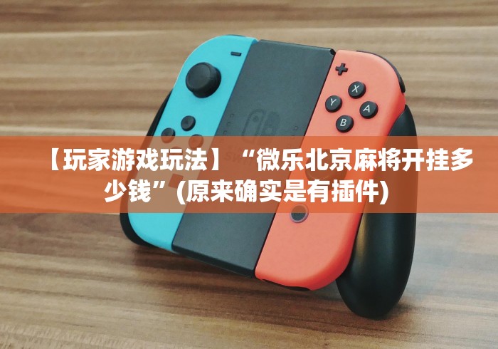 【玩家游戏玩法】“微乐北京麻将开挂多少钱”(原来确实是有插件) 