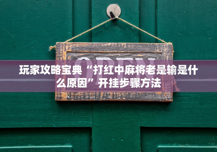玩家攻略宝典“打红中麻将老是输是什么原因”开挂步骤方法