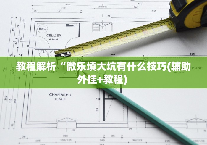 教程解析“微乐填大坑有什么技巧(辅助外挂+教程) 