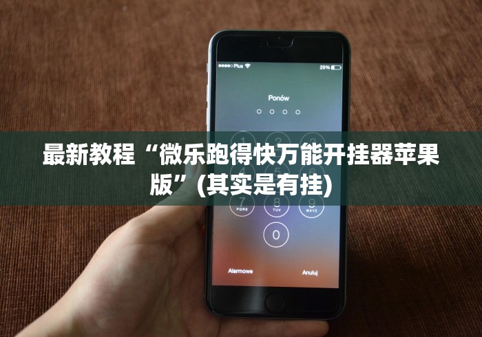 最新教程“微乐跑得快万能开挂器苹果版”(其实是有挂)