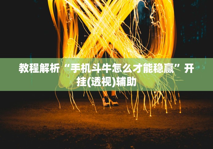 教程解析“手机斗牛怎么才能稳赢”开挂(透视)辅助