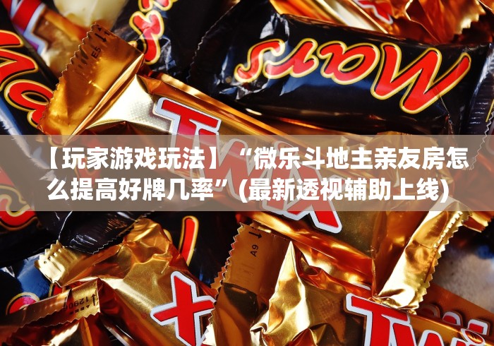 【玩家游戏玩法】“微乐斗地主亲友房怎么提高好牌几率”(最新透视辅助上线)