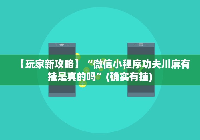 【玩家新攻略】“微信小程序功夫川麻有挂是真的吗”(确实有挂)