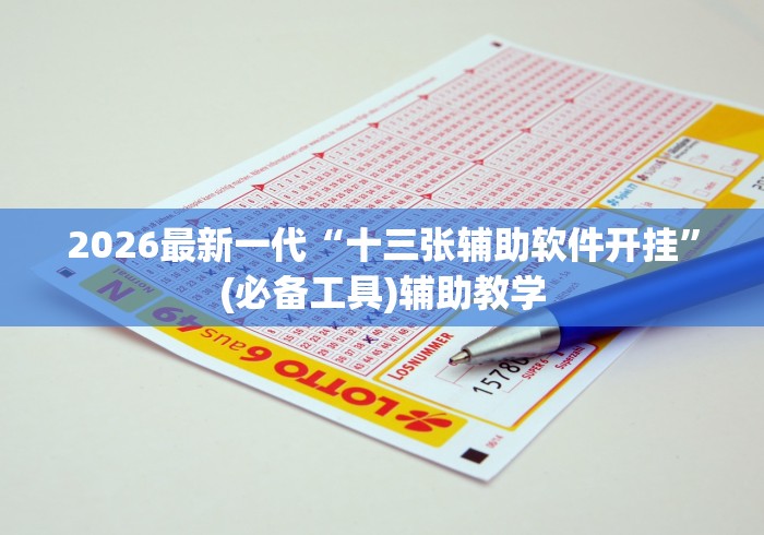 2026最新一代“十三张辅助软件开挂”(必备工具)辅助教学