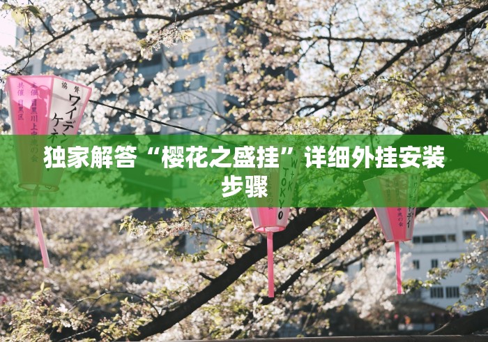 独家解答“樱花之盛挂”详细外挂安装步骤