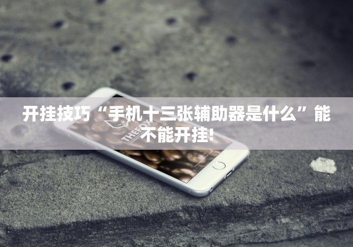 开挂技巧“手机十三张辅助器是什么”能不能开挂!