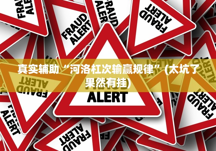 真实辅助“河洛杠次输赢规律”(太坑了果然有挂)