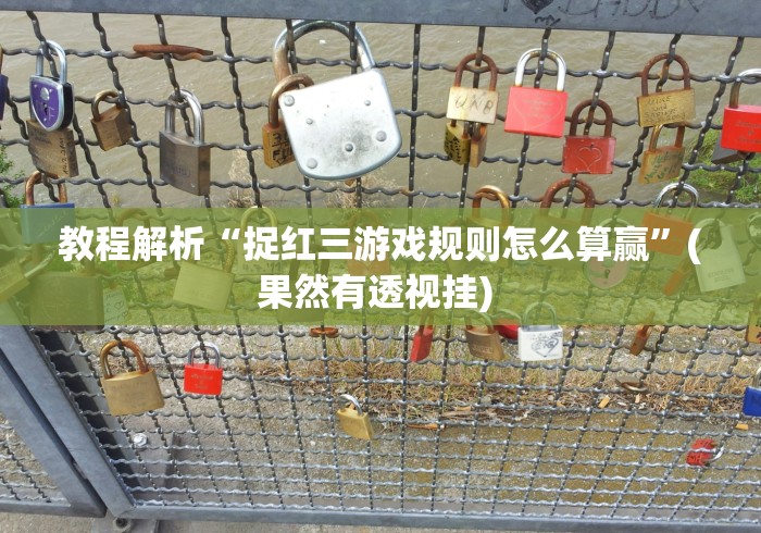 教程解析“捉红三游戏规则怎么算赢”(果然有透视挂) 