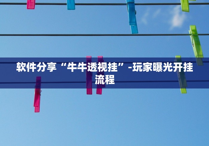 软件分享“牛牛透视挂”-玩家曝光开挂流程