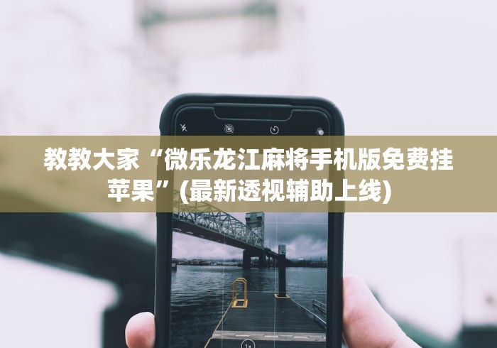 教教大家“微乐龙江麻将手机版免费挂苹果”(最新透视辅助上线)