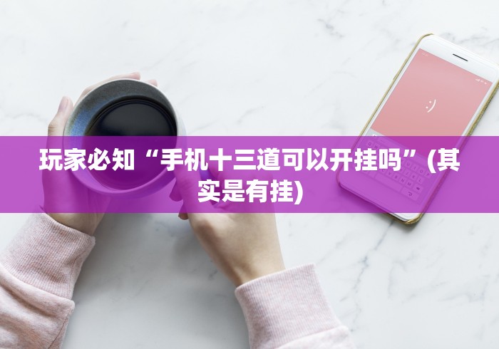 玩家必知“手机十三道可以开挂吗”(其实是有挂)