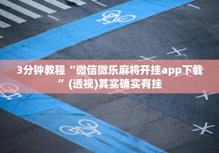 3分钟教程“微信微乐麻将开挂app下载	”(透视)其实确实有挂