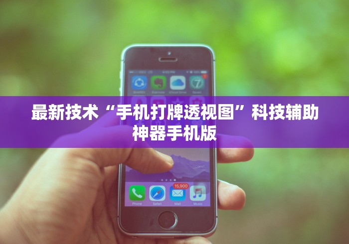最新技术“手机打牌透视图	”科技辅助神器手机版