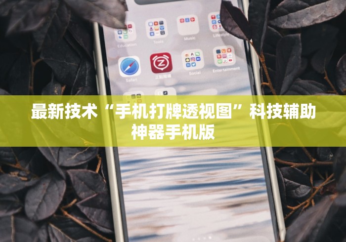 最新技术“手机打牌透视图”科技辅助神器手机版