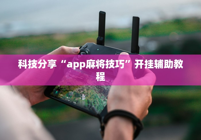 科技分享“app麻将技巧”开挂辅助教程