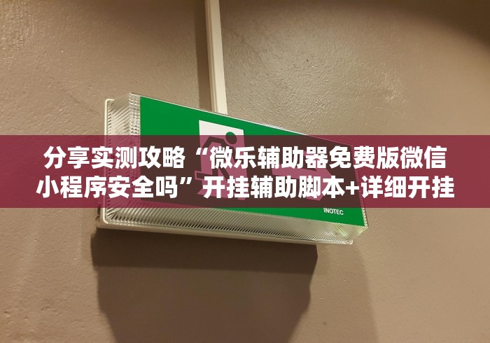 分享实测攻略“微乐辅助器免费版微信小程序安全吗	”开挂辅助脚本+详细开挂