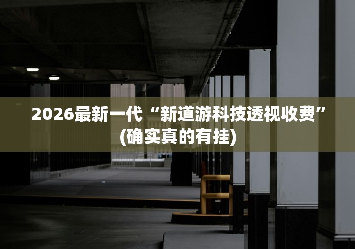 2026最新一代“新道游科技透视收费	”(确实真的有挂)