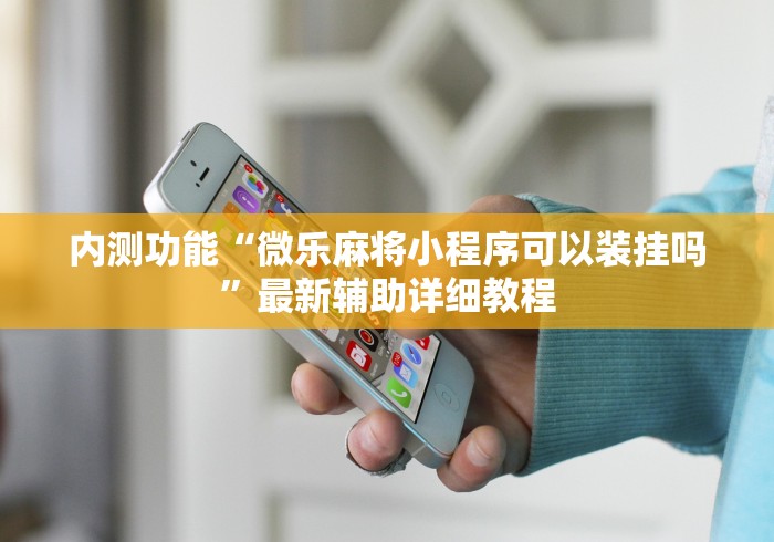 内测功能“微乐麻将小程序可以装挂吗”最新辅助详细教程