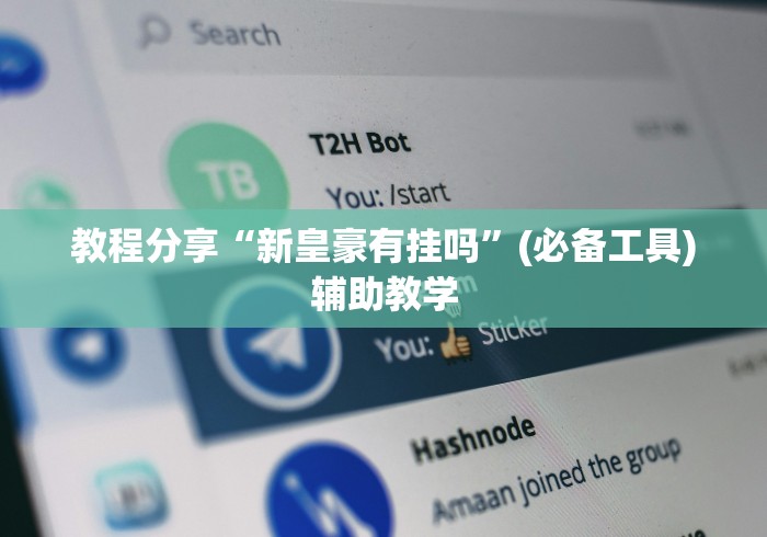 教程分享“新皇豪有挂吗	”(必备工具)辅助教学