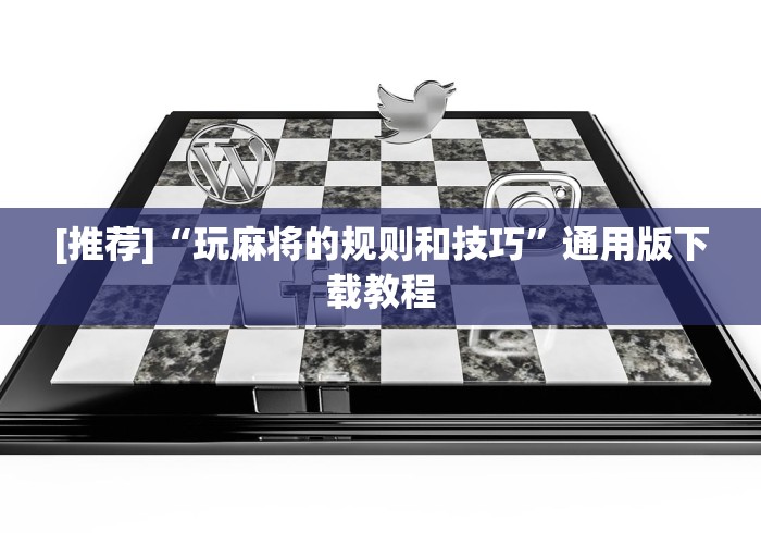 [推荐]“玩麻将的规则和技巧”通用版下载教程