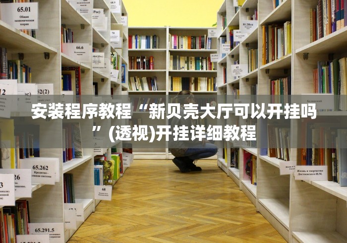 安装程序教程“新贝壳大厅可以开挂吗	”(透视)开挂详细教程