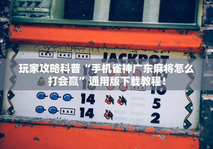玩家攻略科普“手机雀神广东麻将怎么打会赢”通用版下载教程！
