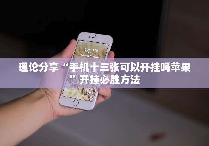 理论分享“手机十三张可以开挂吗苹果”开挂必胜方法