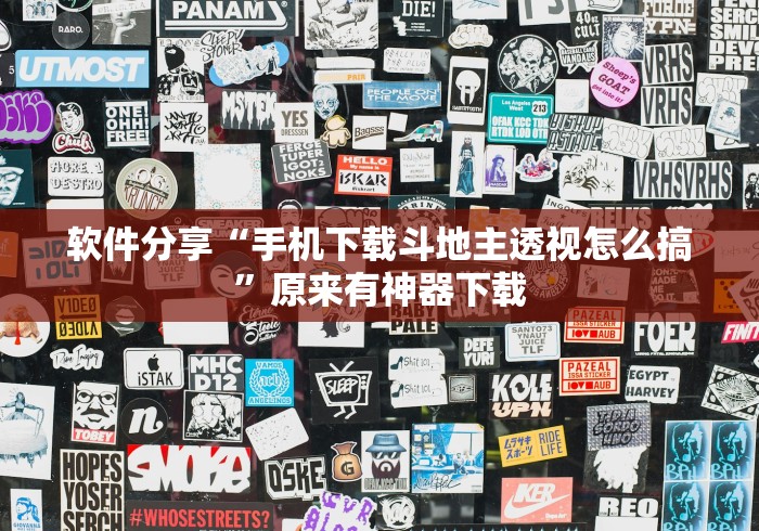 软件分享“手机下载斗地主透视怎么搞”原来有神器下载