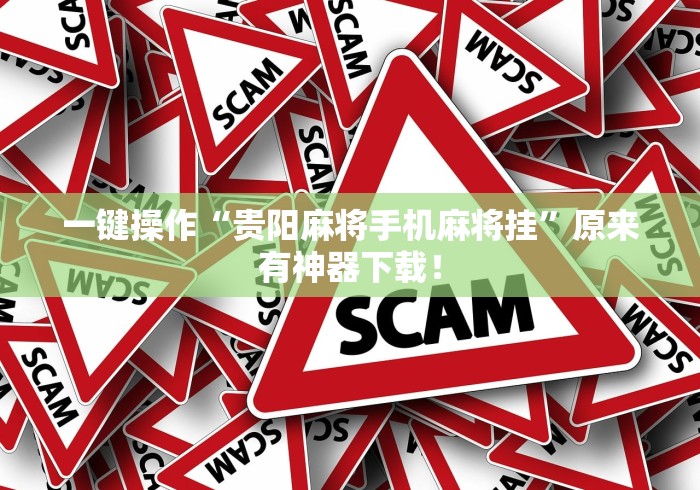 一键操作“贵阳麻将手机麻将挂”原来有神器下载！
