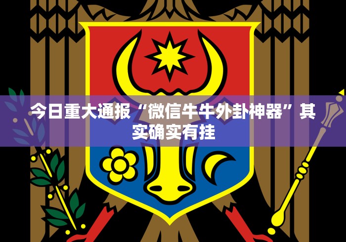 今日重大通报“微信牛牛外卦神器”其实确实有挂