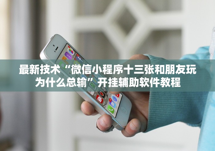 最新技术“微信小程序十三张和朋友玩为什么总输”开挂辅助软件教程