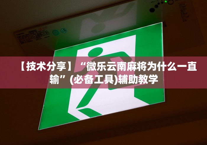 【技术分享】“微乐云南麻将为什么一直输”(必备工具)辅助教学