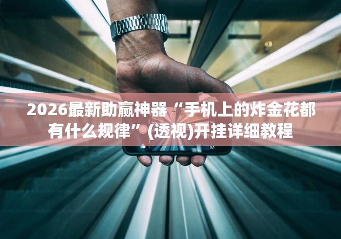 2026最新助赢神器“手机上的炸金花都有什么规律”(透视)开挂详细教程