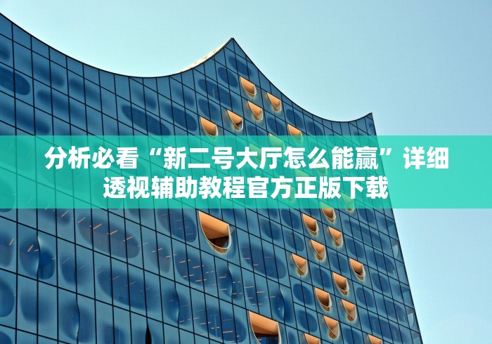分析必看“新二号大厅怎么能赢”详细透视辅助教程官方正版下载