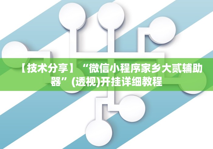 【技术分享】“微信小程序家乡大贰辅助器”(透视)开挂详细教程