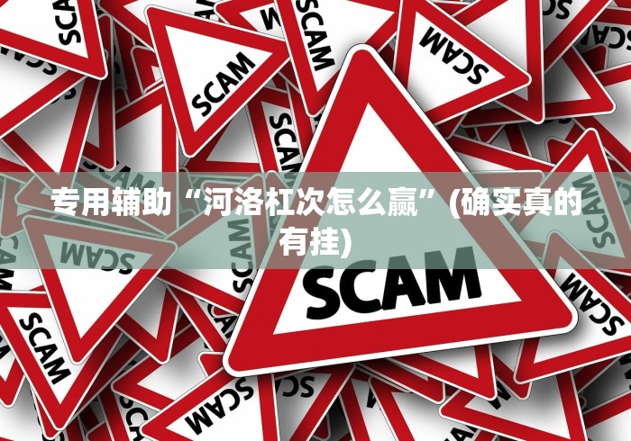 专用辅助“河洛杠次怎么赢”(确实真的有挂)